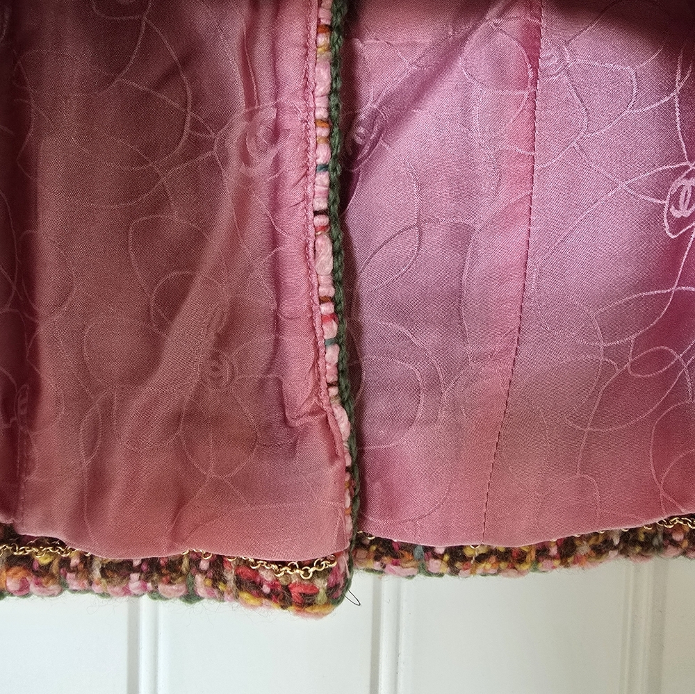 Chanel 01A Fantasy Tweed Pink Jacket 36Fr - Picture 7 of 15
